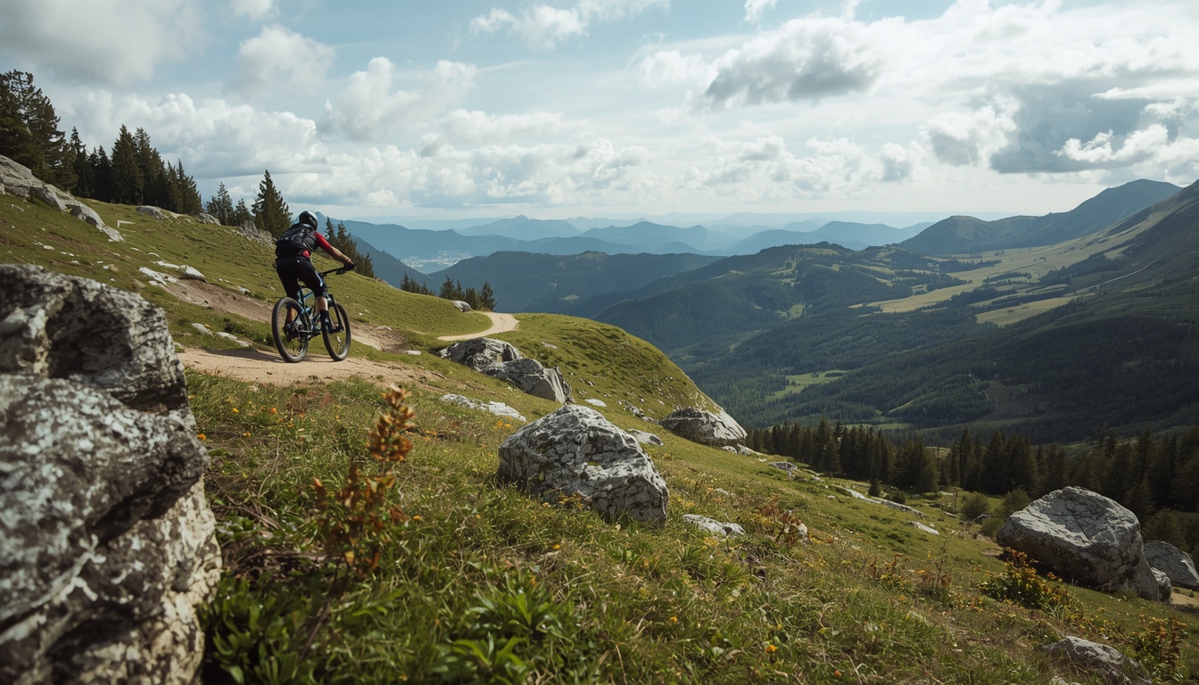 Nordic forest trail for active recreation in Norway